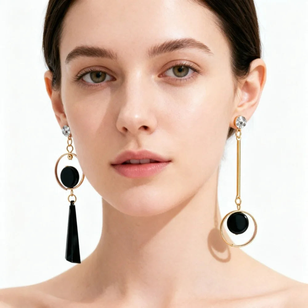 Lina Asymmetrical Drop Earrings