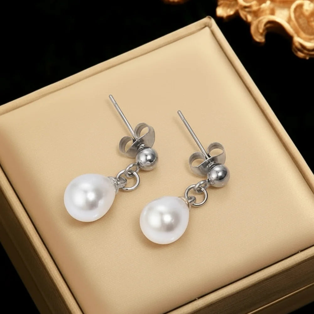 Bianca Imitation Pearl Earrings