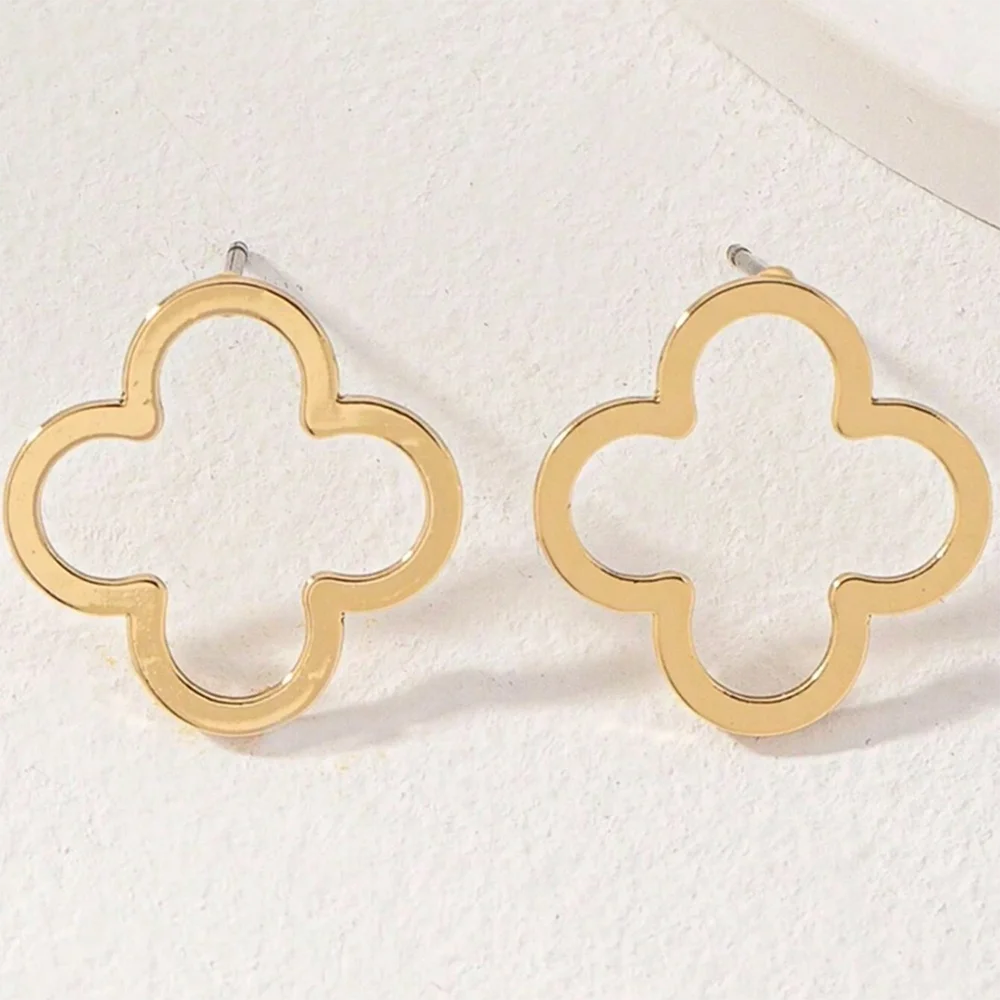 Alessandra Four-Leaf Stud Earrings