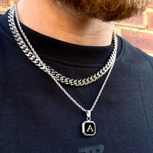 Mario Initial Necklace
