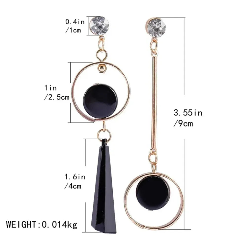 Lina Asymmetrical Drop Earrings