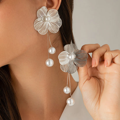 Felicity Flower Petal Drop Earrings