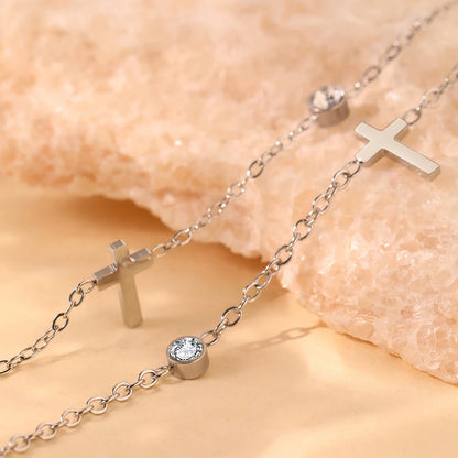 Carmen Cross Necklace and Bracelet Set