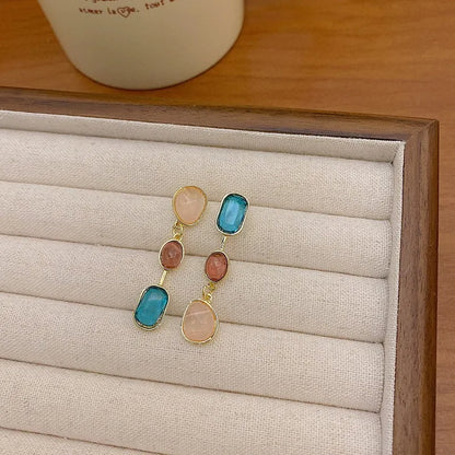 Leela Asymmetrical Drop Earrings