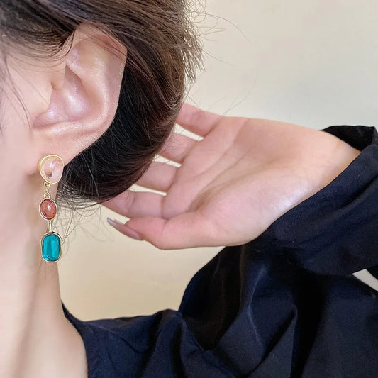 Leela Asymmetrical Drop Earrings