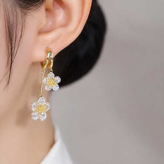 Mercy Flower Drop Earrings
