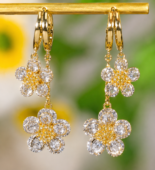 Mercy Flower Drop Earrings