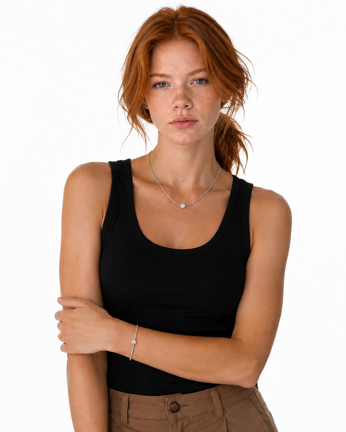 Nicky Single Pendant Necklace and Bracelet Set